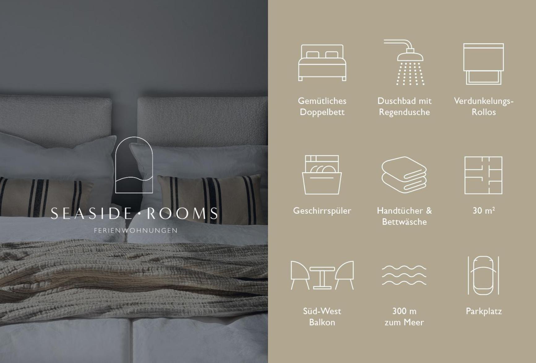 Seaside Rooms - Design-Apartment Mit Balkon & Parkplatz - Inklusive Strandkorb Direkt Am Wasser Und Spa & Sauna Saisonal Büsum Екстериор снимка