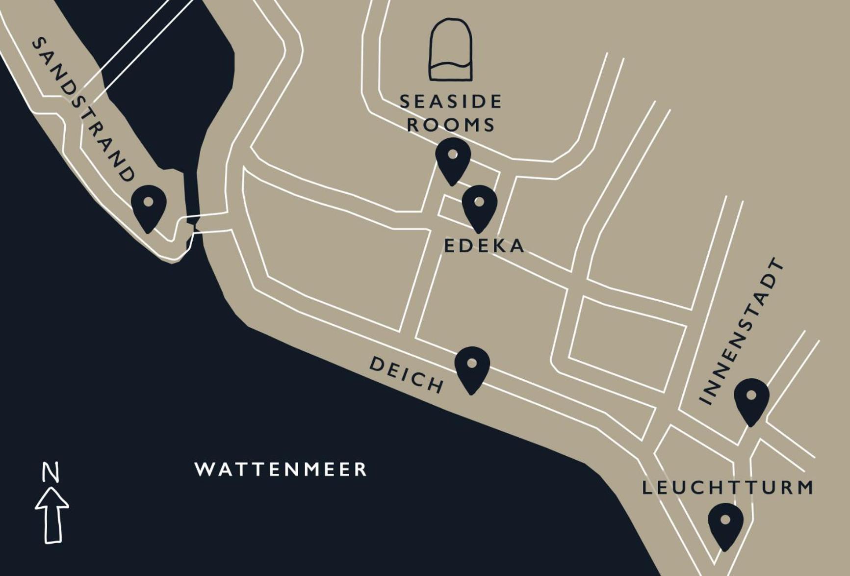 Seaside Rooms - Design-Apartment Mit Balkon & Parkplatz - Inklusive Strandkorb Direkt Am Wasser Und Spa & Sauna Saisonal Büsum Екстериор снимка